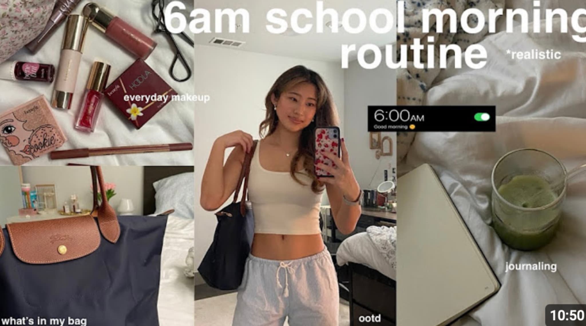 my 6am school morning routine (as a college student) *productive and realistic*