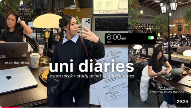 Productive days at university | 6AM routine, finals week, exam day stress, A+ student study advice